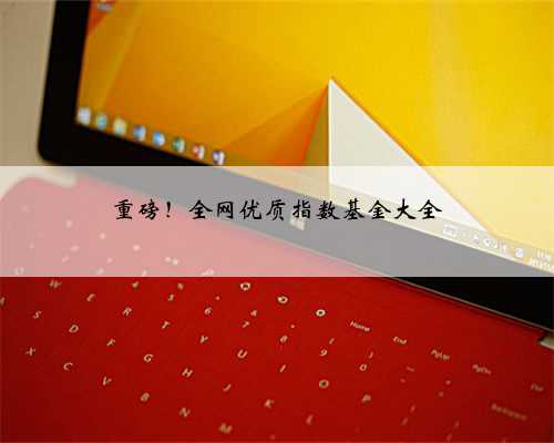 重磅！全网优质指数基金大全