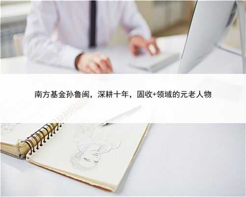 南方基金孙鲁闽，深耕十年，固收+领域的元老人物