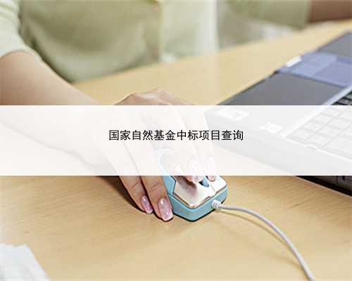 国家自然基金中标项目查询