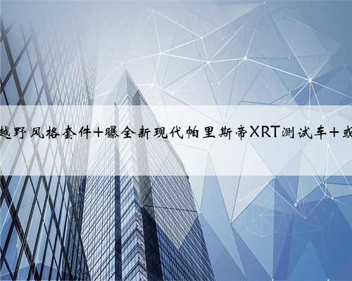 新车｜配越野风格套件 曝全新现代帕里斯帝XRT测试车 或明年上市