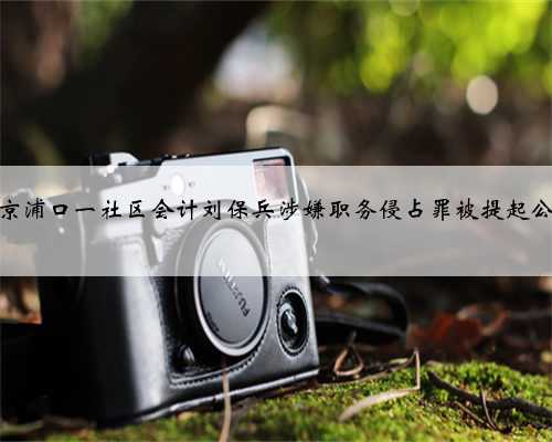 南京浦口一社区会计刘保兵涉嫌职务侵占罪被提起公诉